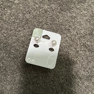 Girls clip on Pearl earrings